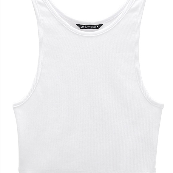 Zara ribbed cropped top TRF - Picture 4 of 4
